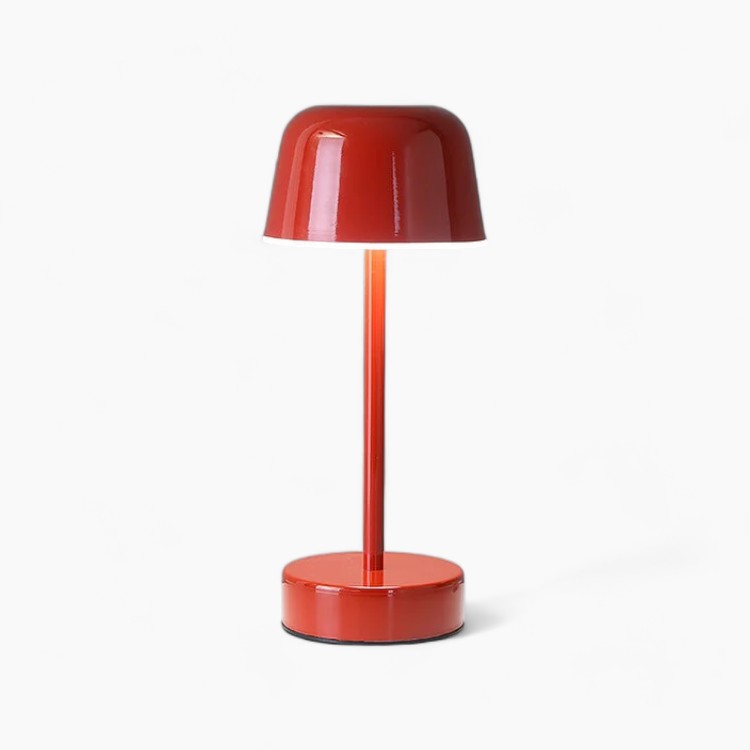 Bärbar Bordslampa med Justerbar Glöd – Uppladdningsbar och Energieffektiv Batteridriven Bordslampa 12 cm Diameter 0