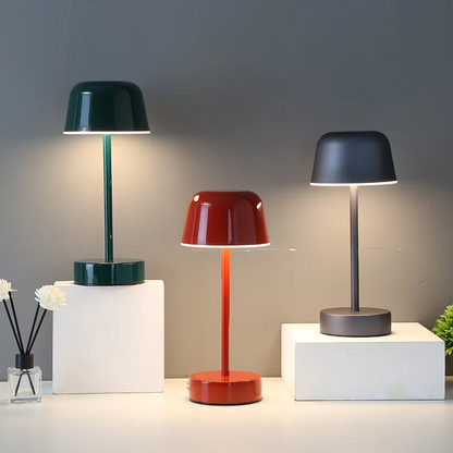 Bärbar Bordslampa med Justerbar Glöd – Uppladdningsbar och Energieffektiv Batteridriven Bordslampa 12 cm Diameter 4