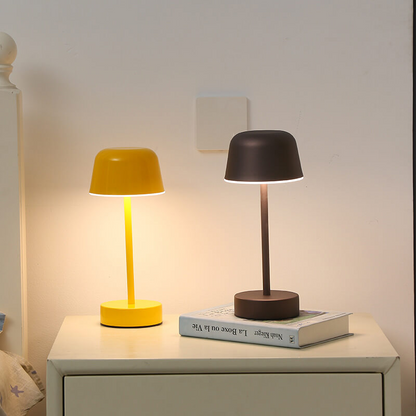 Bärbar Bordslampa med Justerbar Glöd – Uppladdningsbar och Energieffektiv Batteridriven Bordslampa 12 cm Diameter 5
