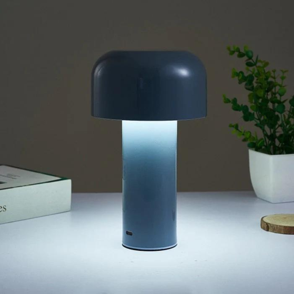 Bordslampa Batteri med Trådlös Funktion och Svampdesign – Liten och Bärbar Bordslampa för Mysiga Hörn 1