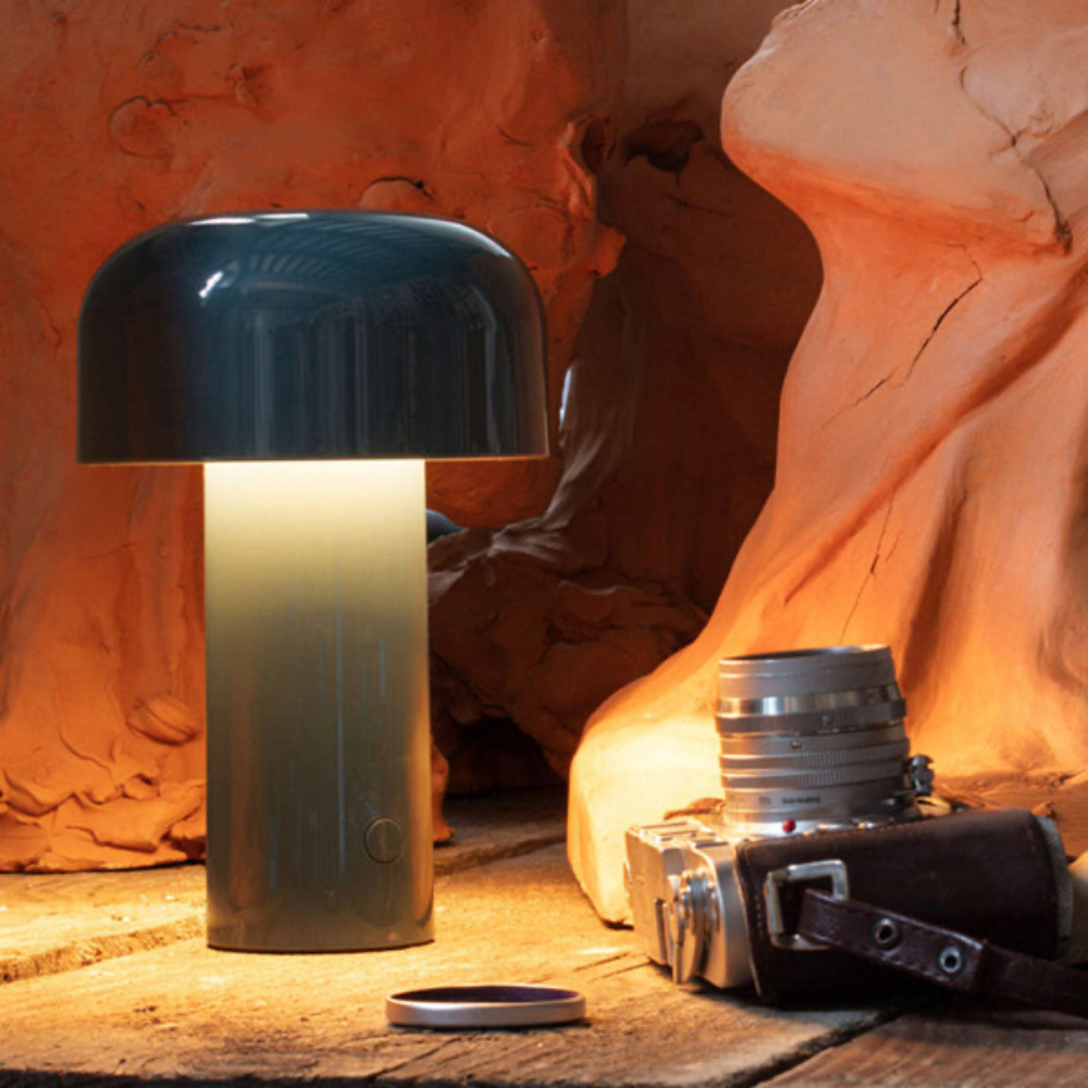 Bordslampa Batteri med Trådlös Funktion och Svampdesign – Liten och Bärbar Bordslampa för Mysiga Hörn 3