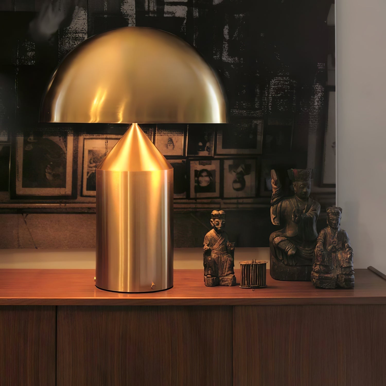 Bordslampa i Metall med Geometrisk Design – Modern Liten Bordslampa för Inredning och Belysning 6