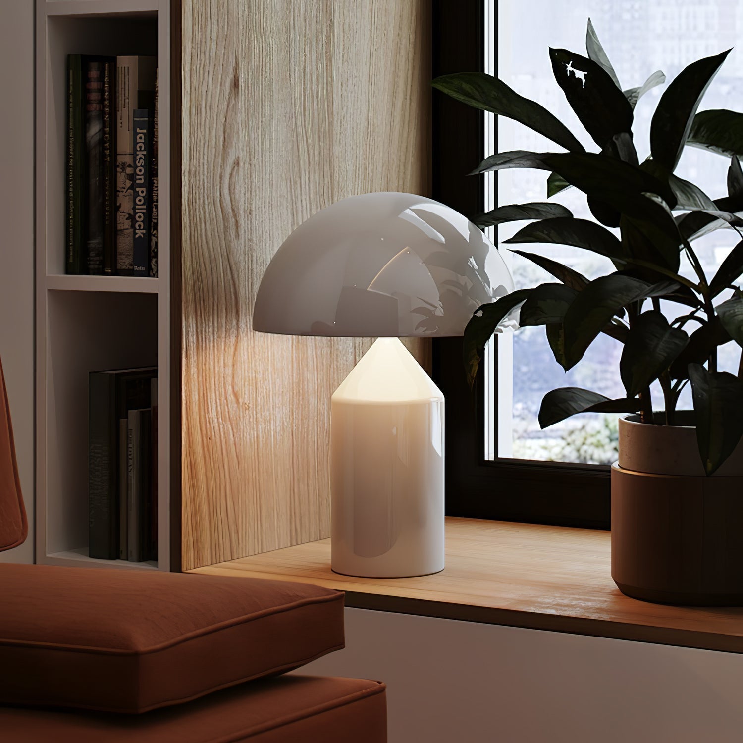 Bordslampa i Metall med Geometrisk Design – Modern Liten Bordslampa för Inredning och Belysning 8