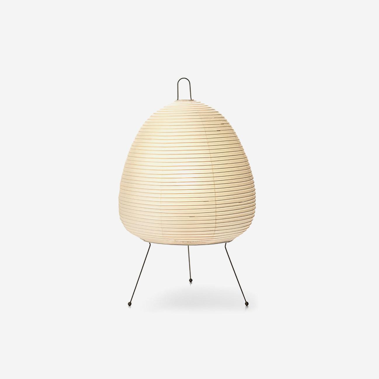 Bordslampa med Välvd Pappersskärm – Elegant Design för Mysig Belysning, Inomhus, E26/E27 Kompatibel, 43 cm H 1