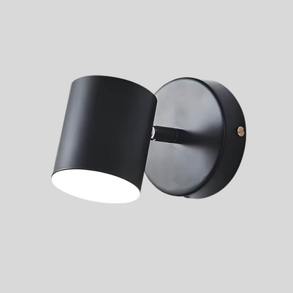 Elegant Svart Vägglampa i Skandinavisk Design – Kompakt LED Sänglampa för Badrum och Inomhusbruk 7