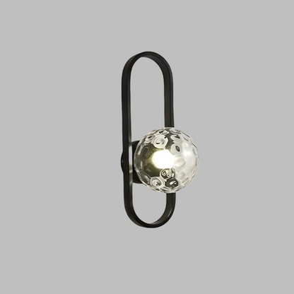 Elegant Svart Vägglampa med Frostat Glas – Modern LED Belysning för Säng och Inomhusbruk 6
