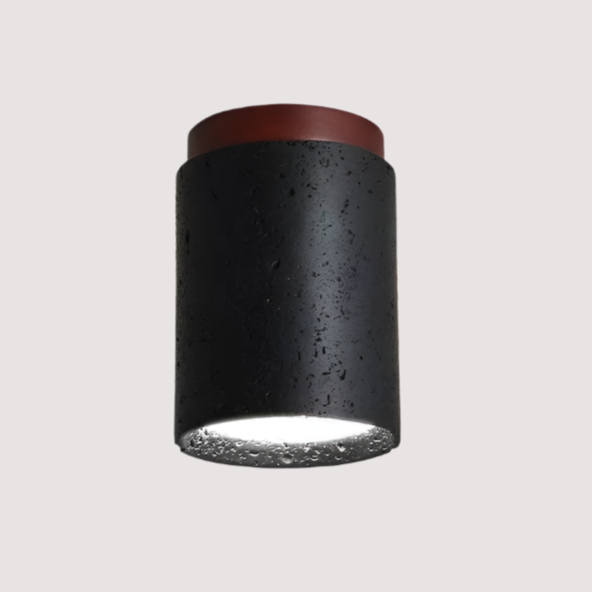 Elegant Taklampa i Svart Sten för Vardagsrum och Sovrum – Lugnande Belysning med Modern Design 11