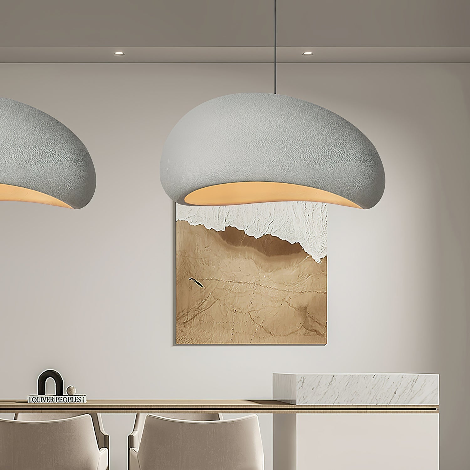 Hängande Lampa i Molnform – Justerbar Taklampa för Inredning, Fuktresistent och Kompatibel med LED/Edison, 30-40 cm 7