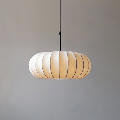 Hänglampa i Japansk Minimalism Wabi-Sabi Stil – Justerbar Kabellängd, Diameter 30/40 cm, Elegant Tygskärm 8
