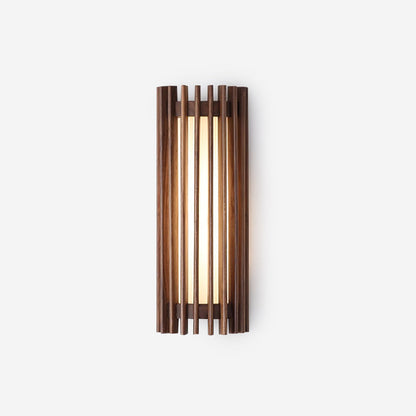 LED Vägglampa i Valnötsträ med Integrerad Belysning för Badrum och Inomhus – Elegant och Hållbar Design 1