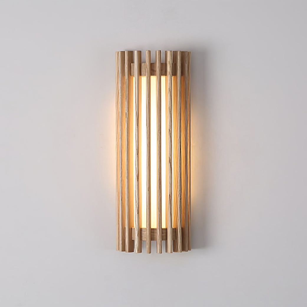 LED Vägglampa i Valnötsträ med Integrerad Belysning för Badrum och Inomhus – Elegant och Hållbar Design 9