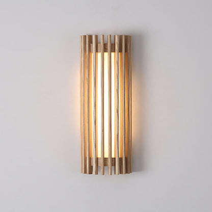 LED Vägglampa i Valnötsträ med Integrerad Belysning för Badrum och Inomhus – Elegant och Hållbar Design 9