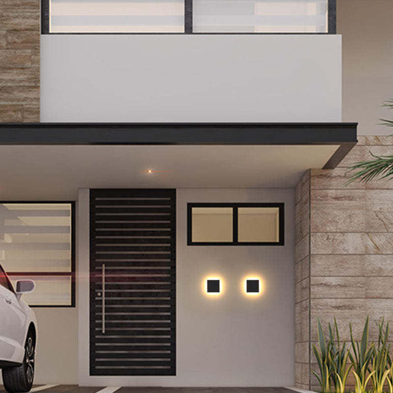 Minimalistisk LED Utomhuslampa – Väderbeständig Fasadbelysning för Terrass och Ingång, Enkel Installation 7