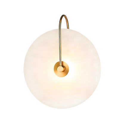 Modern Väggljus i Alabaster med Justerbar Ljusriktning – Energieffektiv LED Belysning för Elegant Inredning 0