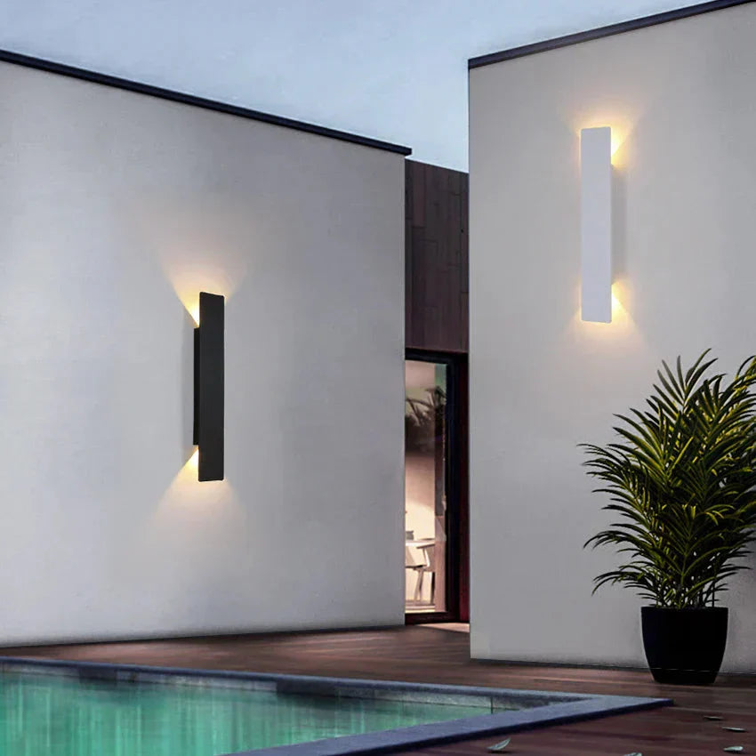 Utomhusvägglampa med LED, Väderbeständig och Energieffektiv – Modern Design för Trädgård och Terrass 2