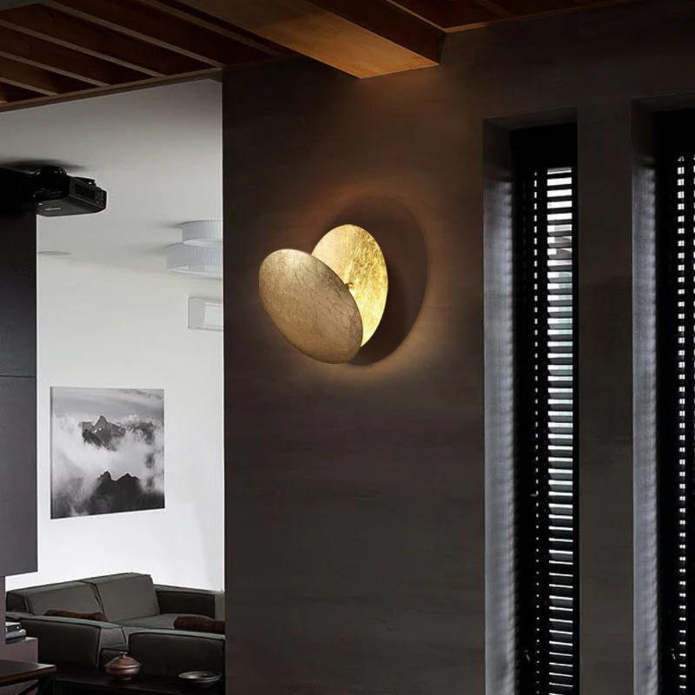Vägglampa Svart med Månfasdesign – Elegant Inomhusbelysning för Mysig Atmosfär 2