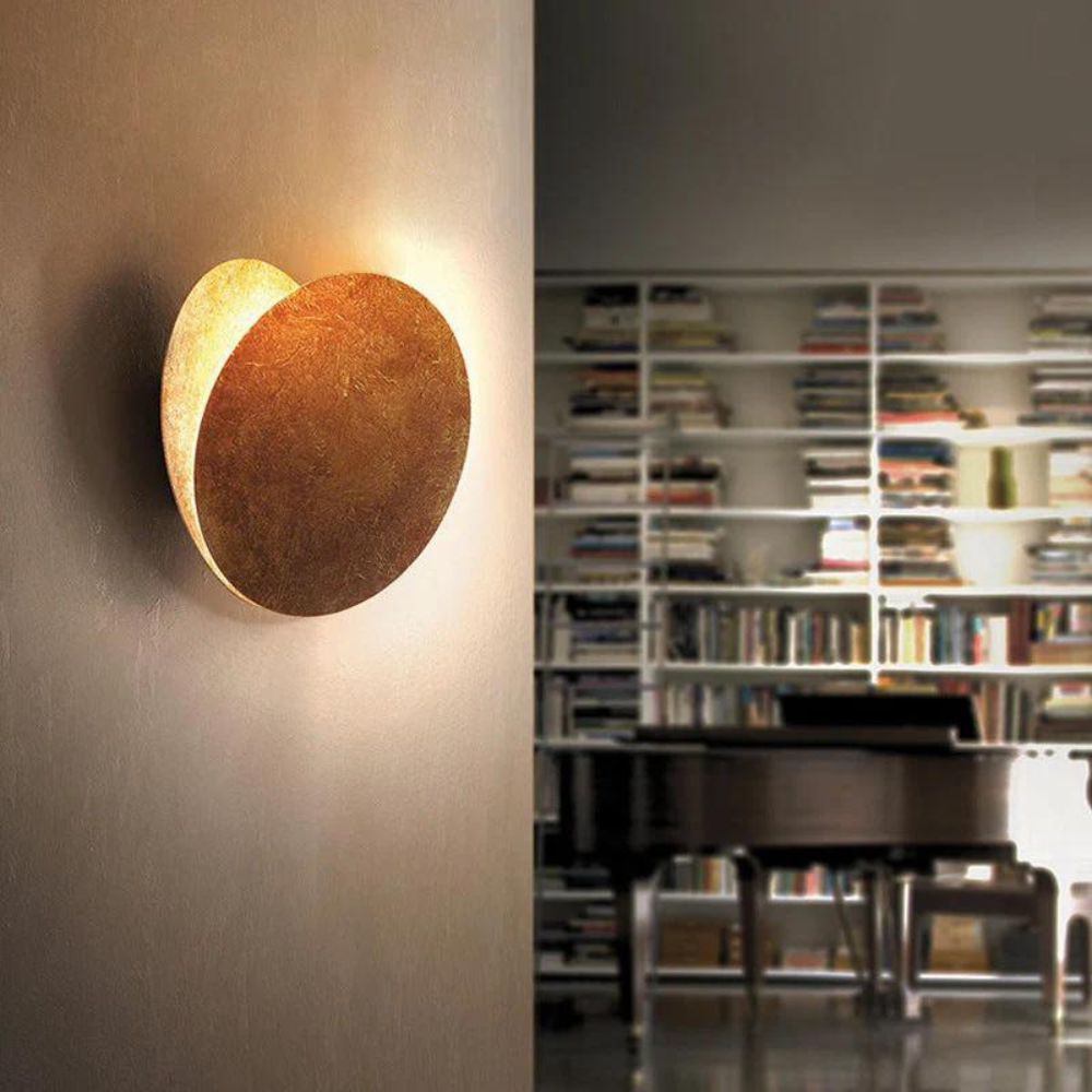 Vägglampa Svart med Månfasdesign – Elegant Inomhusbelysning för Mysig Atmosfär 3