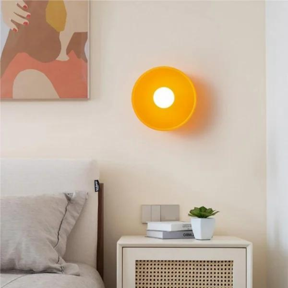 Vägglampa i Minimalistisk Design – Mångsidig Sänglampa Vägg eller Badrumslampa för Inomhusbruk i Olika Färger 1